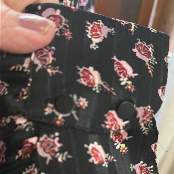 Scotch & Soda Black and Pink Floral Long Sleeve Dress - Picture 4 of 10